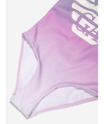 Emporio Armani Girls Logo Swimsuit In Pink acheter en ligne