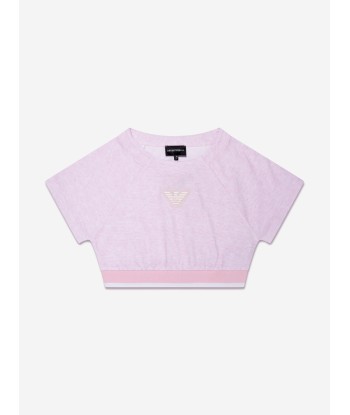 Emporio Armani Girls Logo T-Shirt In Pink À commander