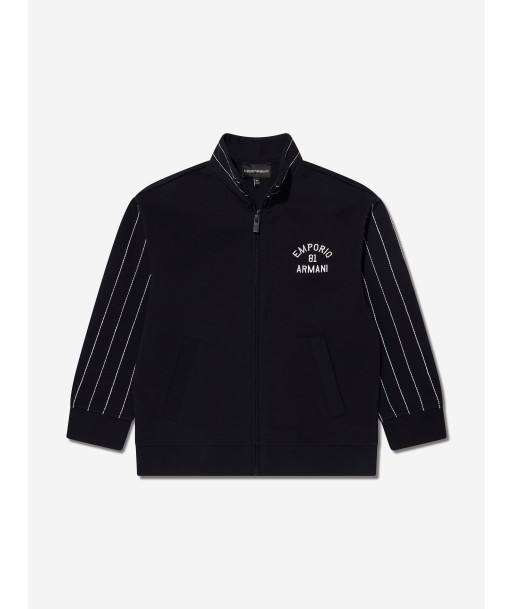 Emporio Armani Boys Zip Up Jacket In Navy Découvrez la collection