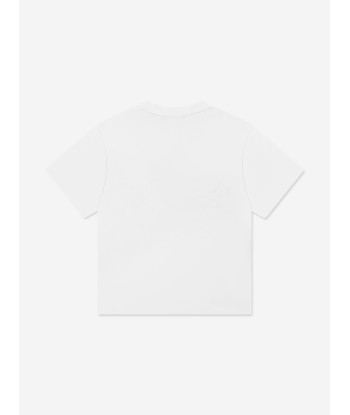 Emporio Armani Boys Logo T-Shirt In White pas cheres