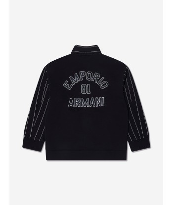 Emporio Armani Boys Zip Up Jacket In Navy Découvrez la collection