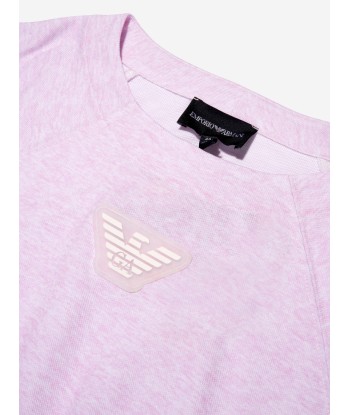 Emporio Armani Girls Logo T-Shirt In Pink À commander