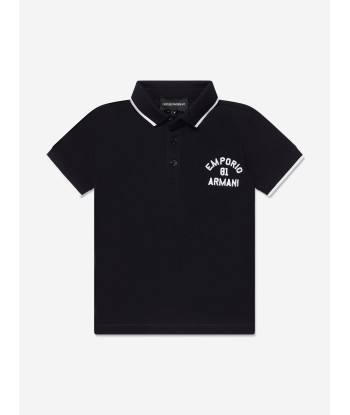 Emporio Armani Boys Logo Polo Shirt In Navy 2 - 3 jours ouvrés.