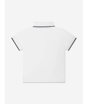 Emporio Armani Boys Logo Polo Shirt In White pas cheres