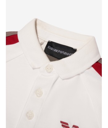 Emporio Armani Boys Logo Polo Shirt In White sélection de produits