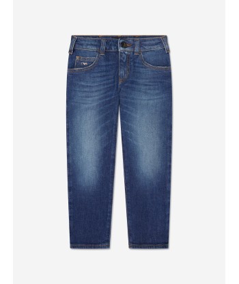 Emporio Armani Boys Denim Jeans In Blue à prix réduit toute l'année