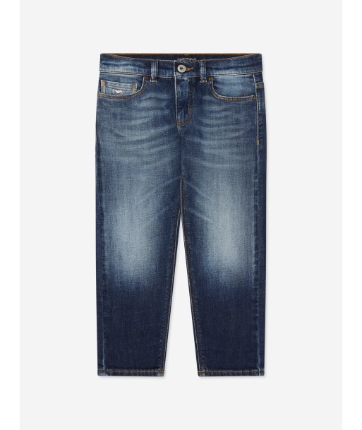 Emporio Armani Boys Dark Denim Jeans In Blue Par le système avancé 