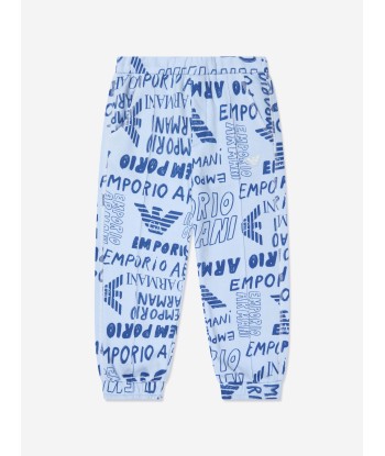 Emporio Armani Boys Logo Print Joggers In Multicolour paiement sécurisé