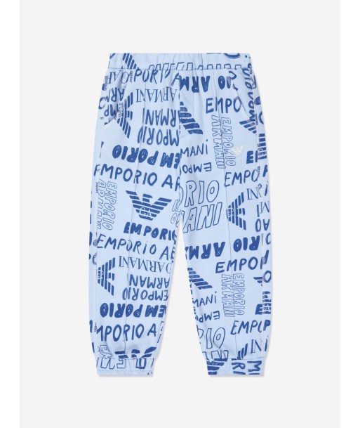 Emporio Armani Boys Logo Print Joggers In Multicolour paiement sécurisé