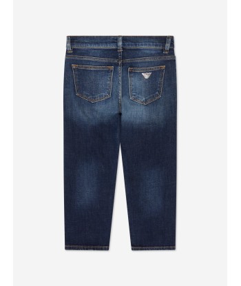 Emporio Armani Boys Dark Denim Jeans In Blue Par le système avancé 