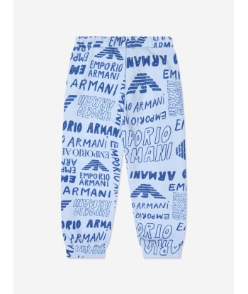 Emporio Armani Boys Logo Print Joggers In Multicolour paiement sécurisé