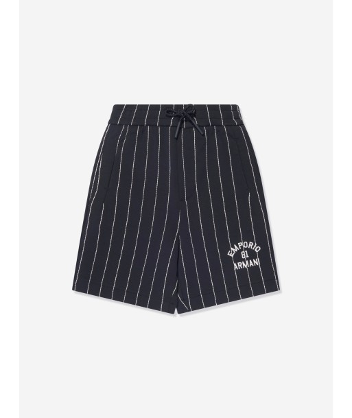 Emporio Armani Boys Striped Shorts In Navy Venez découvrir notre 