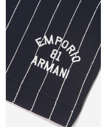 Emporio Armani Boys Striped Shorts In Navy Venez découvrir notre 