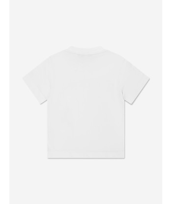 Emporio Armani Boys Logo T-Shirt In White vente chaude votre 