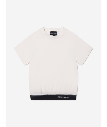 Emporio Armani Boys Logo T-Shirt In White acheter