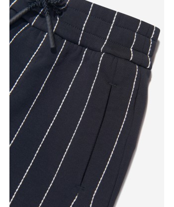 Emporio Armani Boys Striped Shorts In Navy Venez découvrir notre 