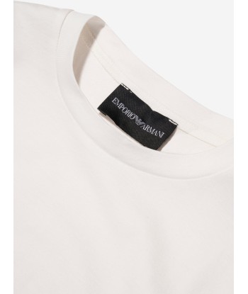 Emporio Armani Boys Logo T-Shirt In White acheter