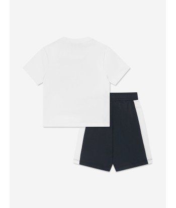 Emporio Armani Boys T-Shirt And Shorts Set In White hantent personnes