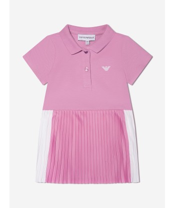 Emporio Armani Baby Girls Pleated Dress In Pink des créatures d'habitude