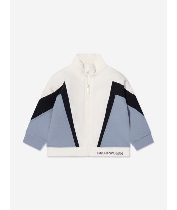 Emporio Armani Baby Boys Zip Up Sweatshirt In White Le MVP de beaucoup