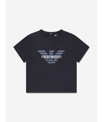 Emporio Armani Baby Boys T-Shirt Set (2 Pack) In White livraison et retour toujours gratuits