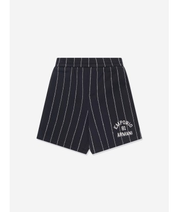 Emporio Armani Baby Boys Striped Shorts In Navy s'inspire de l'anatomie humaine