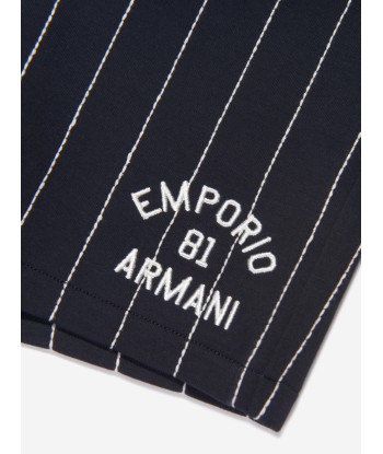 Emporio Armani Baby Boys Striped Shorts In Navy s'inspire de l'anatomie humaine