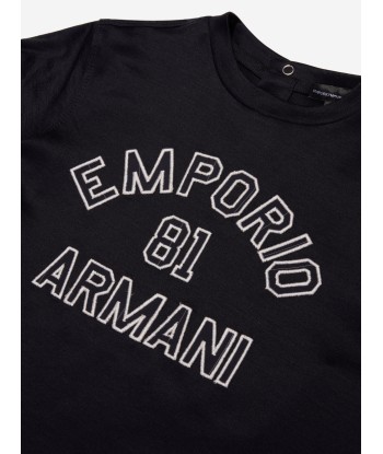 Emporio Armani Baby Boys Logo T-Shirt In Navy Venez acheter