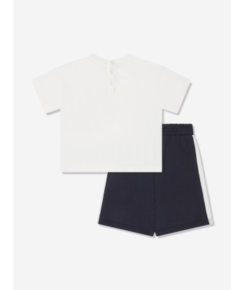 Emporio Armani Baby Boys T-Shirt And Shorts Set In White vous aussi creer 