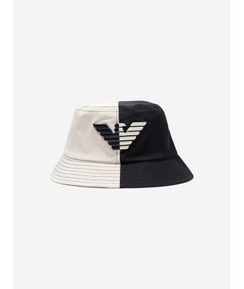 Emporio Armani Boys Logo Bucket Hat In Navy 50-70% off 