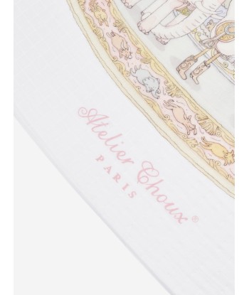 Atelier Choux Baby Girls Carousel Swaddle in Pink la colonne vertébrale