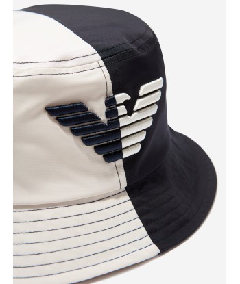 Emporio Armani Boys Logo Bucket Hat In Navy 50-70% off 