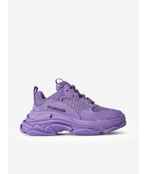 Balenciaga Kids Triple S Trainers in Purple le des métaux précieux