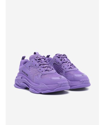 Balenciaga Kids Triple S Trainers in Purple le des métaux précieux