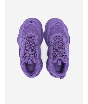 Balenciaga Kids Triple S Trainers in Purple le des métaux précieux