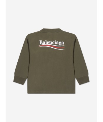 Balenciaga Kids Long Sleeve Logo T-Shirt prix pour 