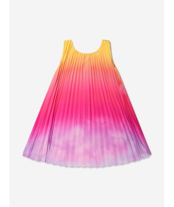 Billieblush Girls Pleated Sleeveless Dress in Multicolour d'Europe débarque