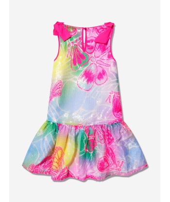 Billieblush Girls Sequin Butterfly Dress in Multicolour Livraison rapide