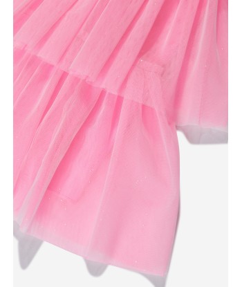 Billieblush Girls Sequin Sleeveless Dress in Pink destockage