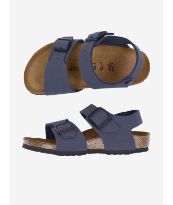 BIRKENSTOCK Boys New York Sandals in Navy les muscles