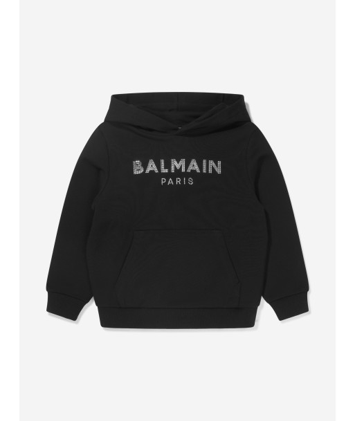 Balmain Girls Logo Print Hoodie hantent personnes