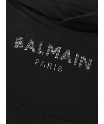 Balmain Girls Logo Print Hoodie hantent personnes