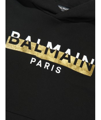 Balmain Kids Logo Print Hoodie est présent 