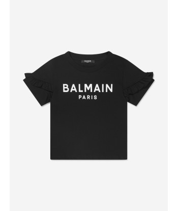 Balmain Girls Logo T-Shirt Jusqu'à 80% De Réduction