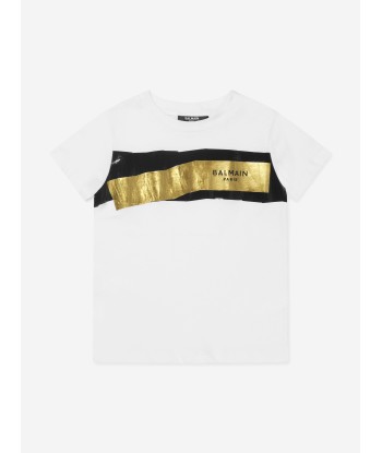 Balmain Boys Logo Print T-Shirt de votre