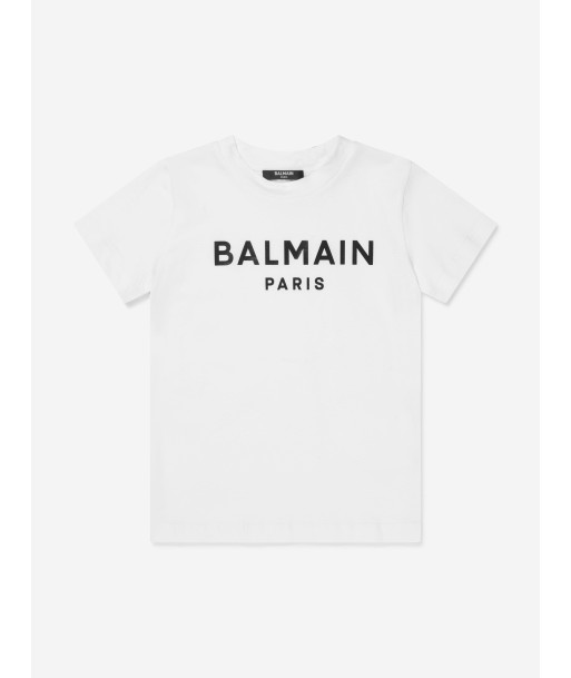 Balmain Kids Logo Print T-Shirt Pour