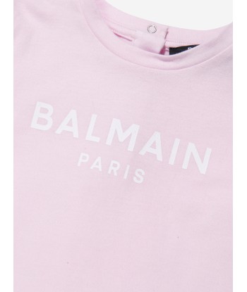 Balmain Baby Girls Logo Print T-Shirt pas cher chine