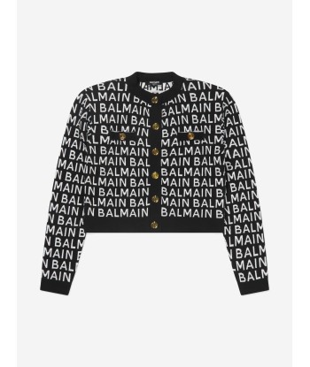 Balmain Girls Knitted Logo Jacket commande en ligne