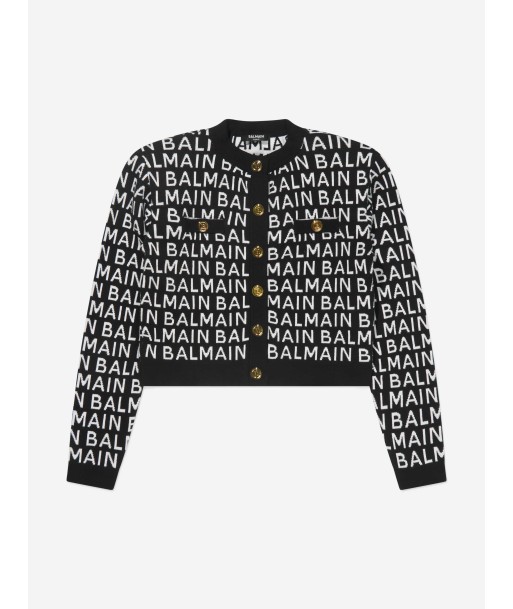 Balmain Girls Knitted Logo Jacket commande en ligne