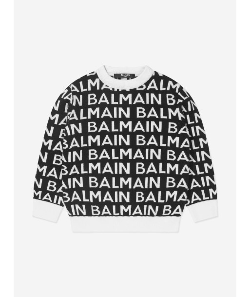 Balmain Kids Wool Logo Jumper france